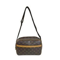 Louis Vuitton Reporter PM Monogram Shoulder Bag Canvas M45254 Brown Women's LOUIS VUITTON