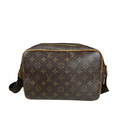 Louis Vuitton Reporter PM Monogram Shoulder Bag Canvas M45254 Brown Women's LOUIS VUITTON