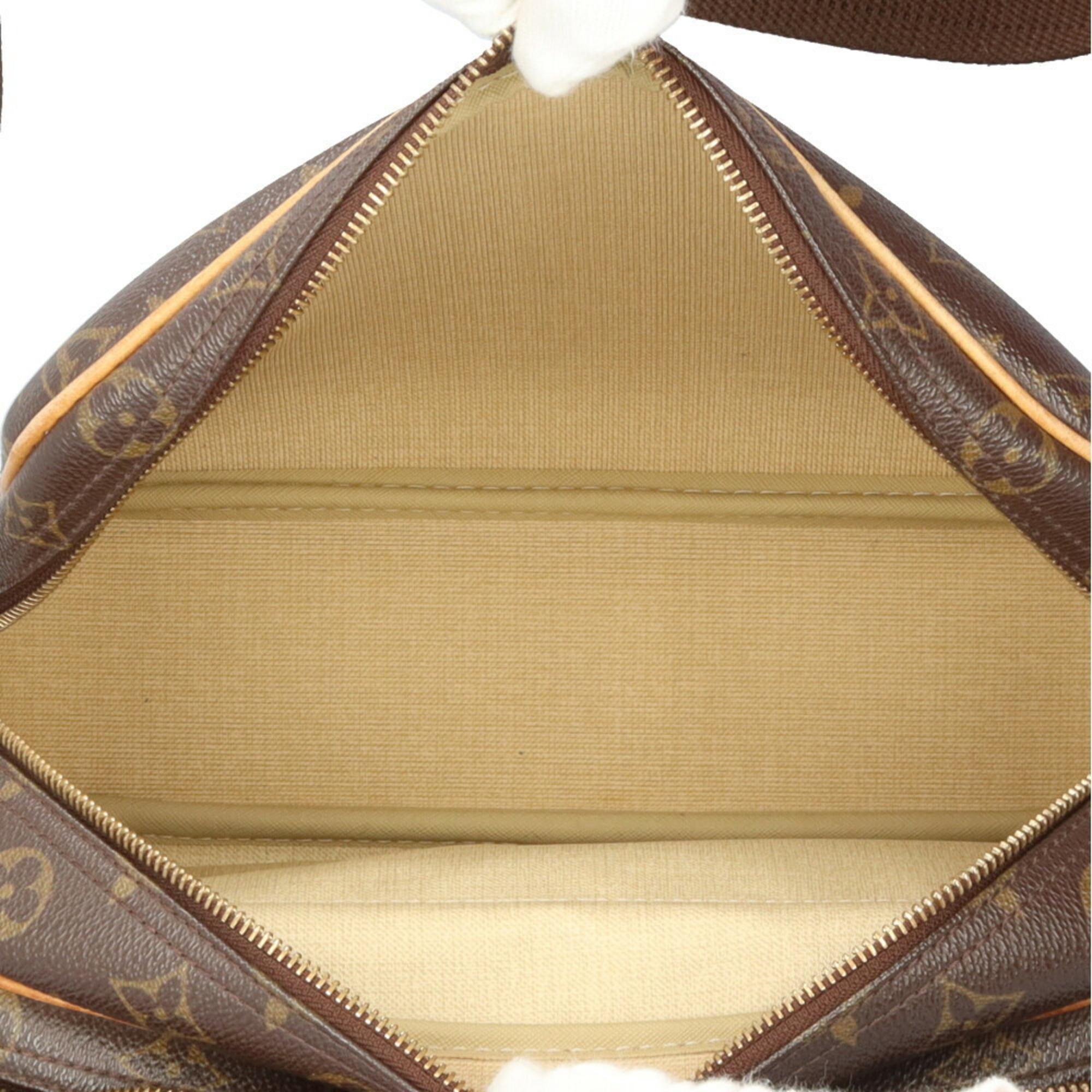 Louis Vuitton Reporter PM Monogram Shoulder Bag Canvas M45254 Brown Women's LOUIS VUITTON