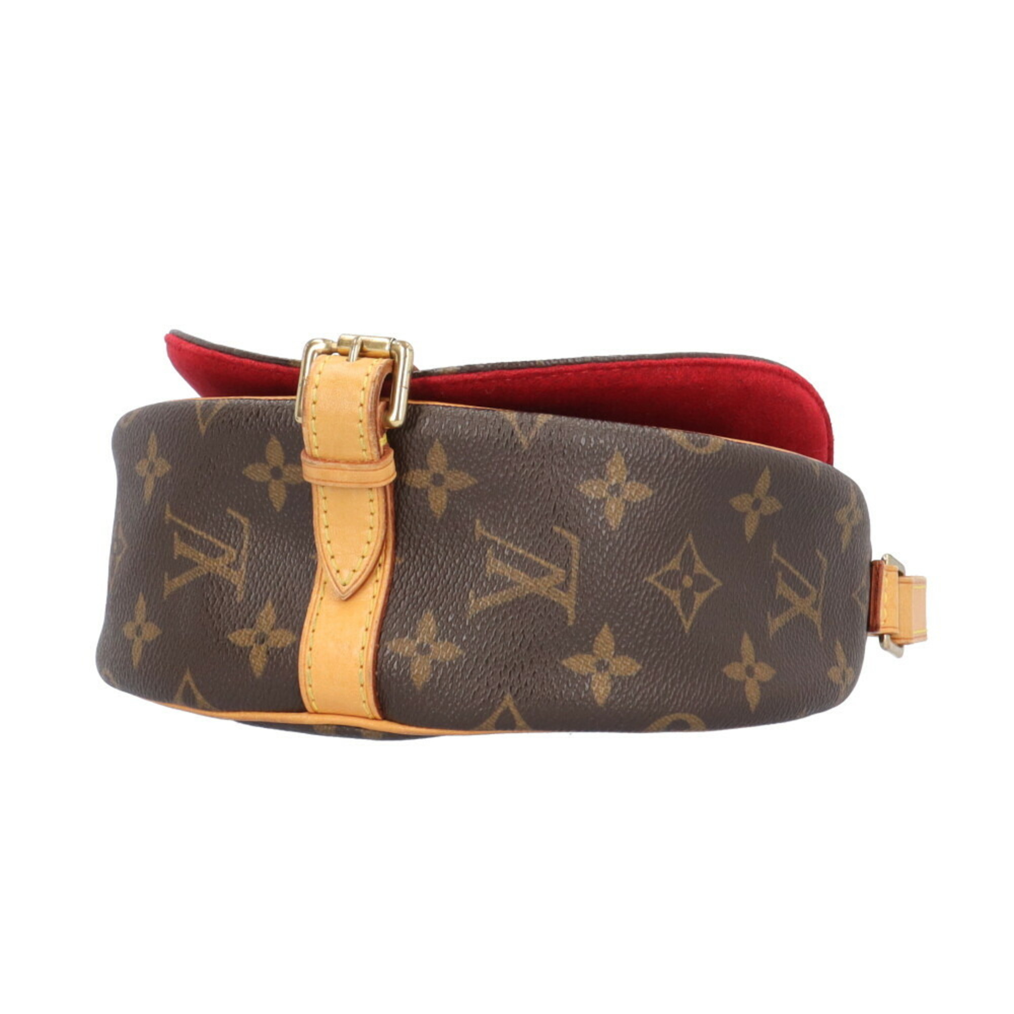 Louis Vuitton Tan Blanc Monogram Shoulder Bag Canvas M51179 Brown Women's LOUIS VUITTON