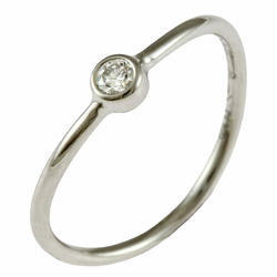 Tiffany Wave Single Row Diamond Ring, Size 7.5, Pt950 Platinum, Diamond, Women's, TIFFANY&Co. BRJ09000000073035