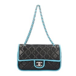 Chanel W Flap 25 Matelasse Shoulder Bag Lambskin Black Women's CHANEL Chain BRB10010000016033