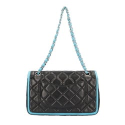 Chanel W Flap 25 Matelasse Shoulder Bag Lambskin Black Women's CHANEL Chain BRB10010000016033