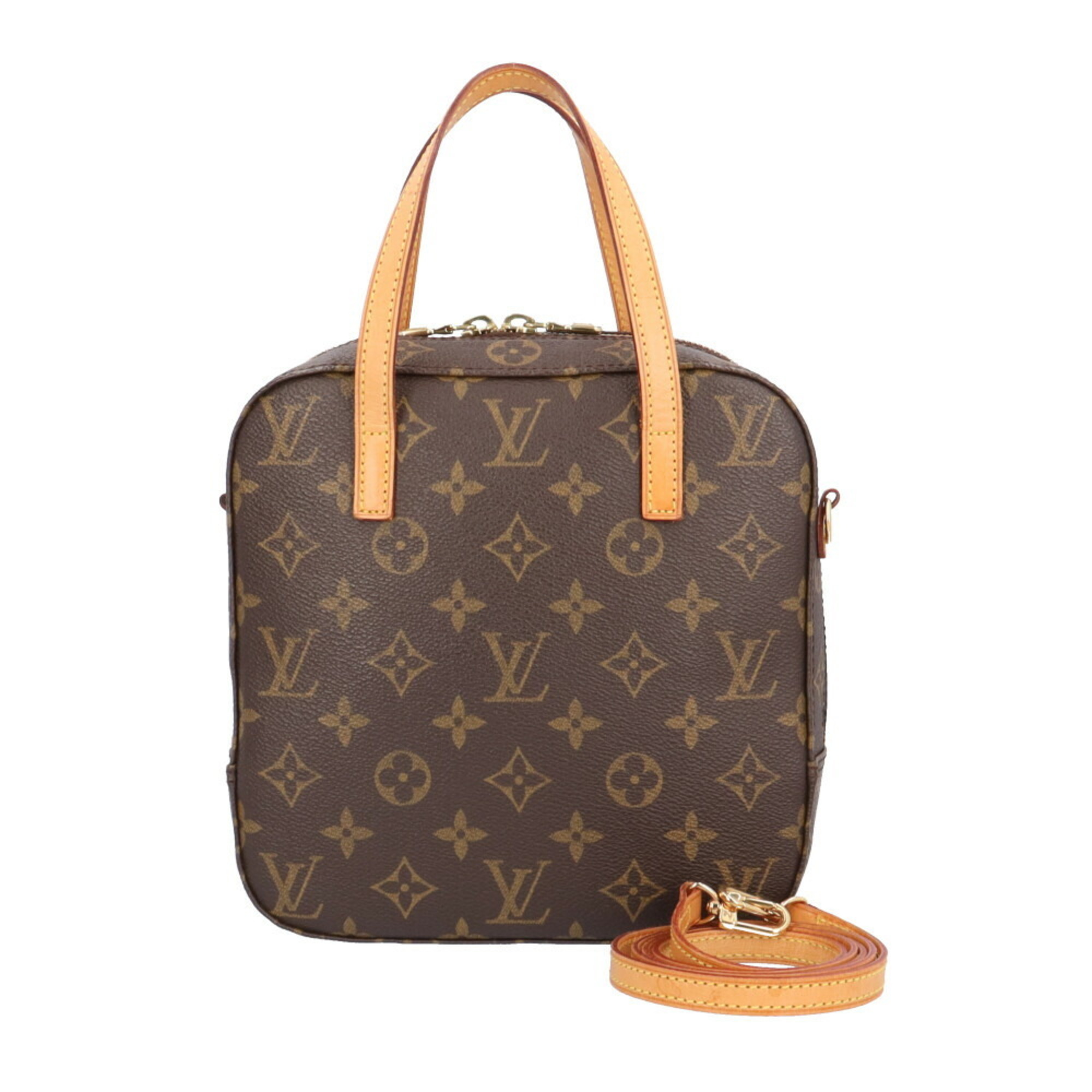 Louis Vuitton Spontini Monogram Shoulder Bag Canvas M47500 Brown Women's LOUIS VUITTON 2way BRB00020000004877