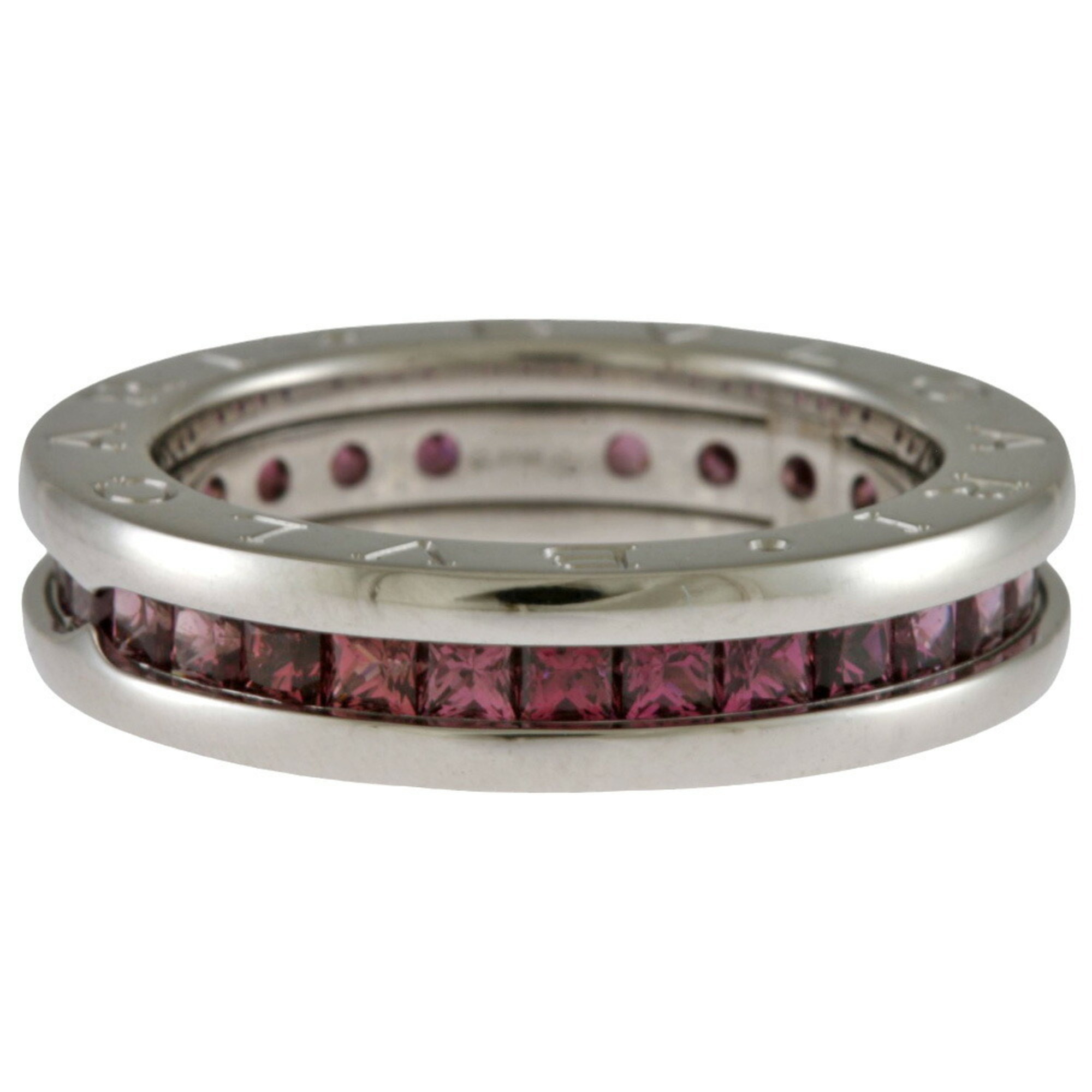 BVLGARI B-zero.1 B-zero One Band Ring, Size 10, 18K Gold, Garnet, Women's, BRJ09000000073138