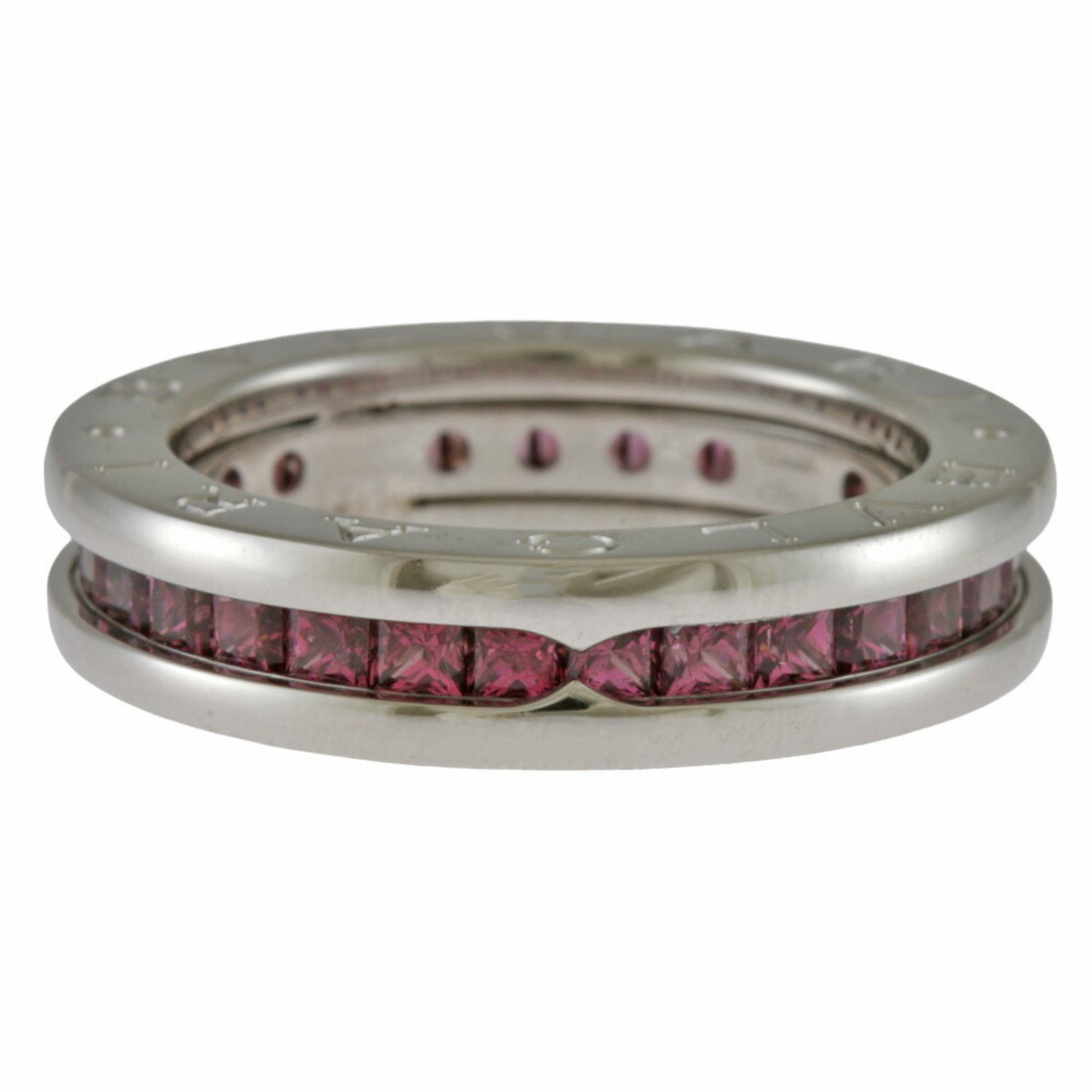 BVLGARI B-zero.1 B-zero One Band Ring, Size 10, 18K Gold, Garnet, Women's, BRJ09000000073138