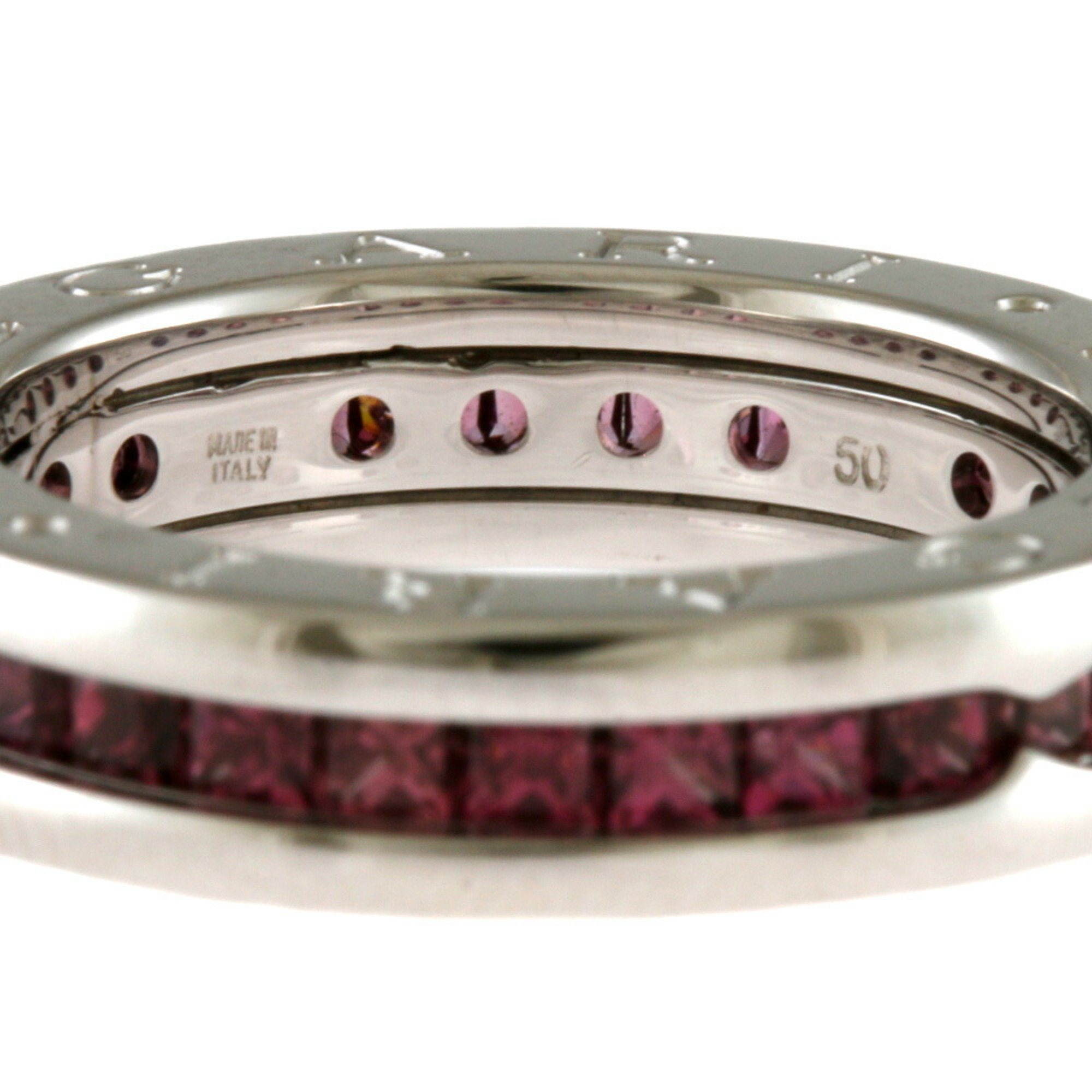 BVLGARI B-zero.1 B-zero One Band Ring, Size 10, 18K Gold, Garnet, Women's, BRJ09000000073138