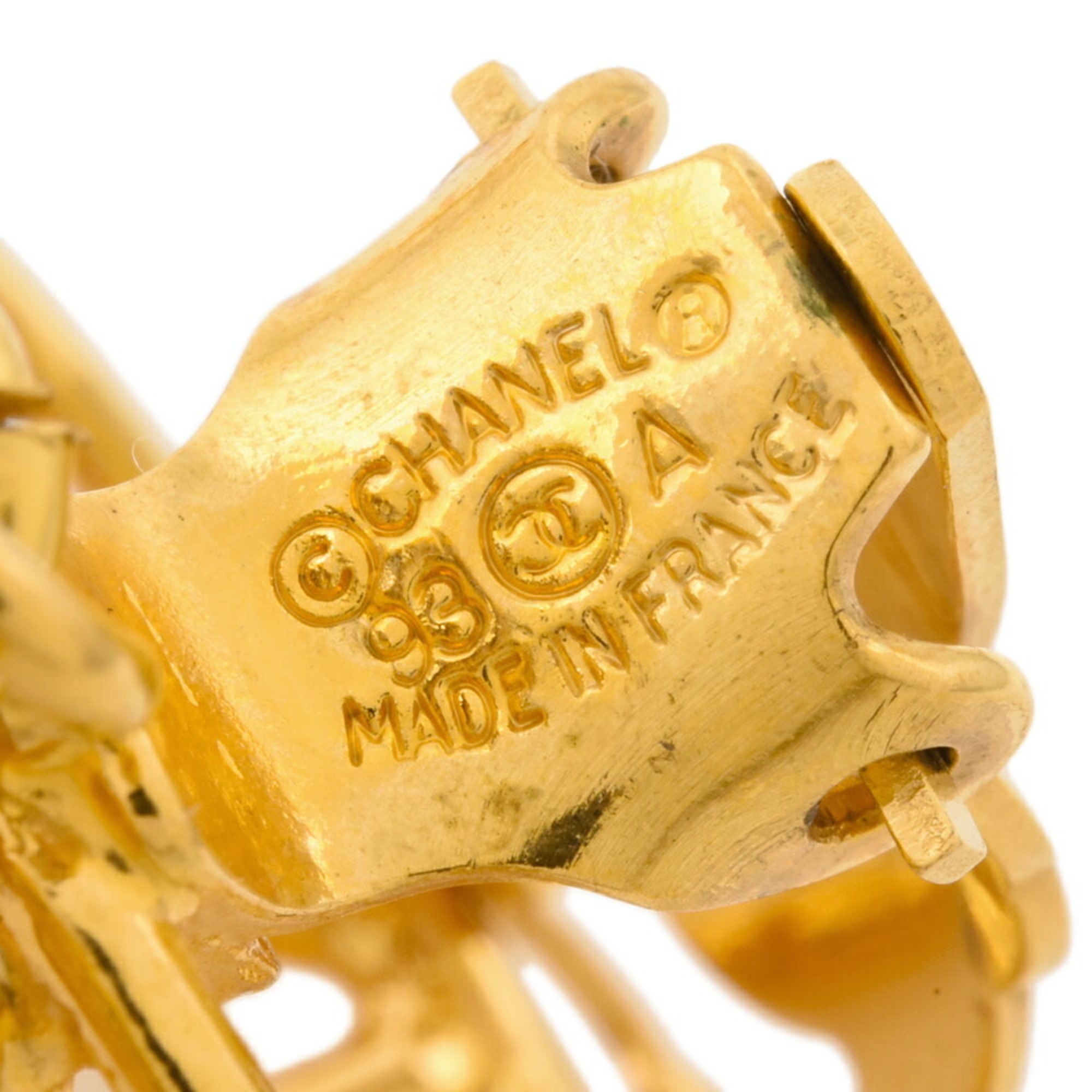 CHANEL Earrings 93P GP Gold