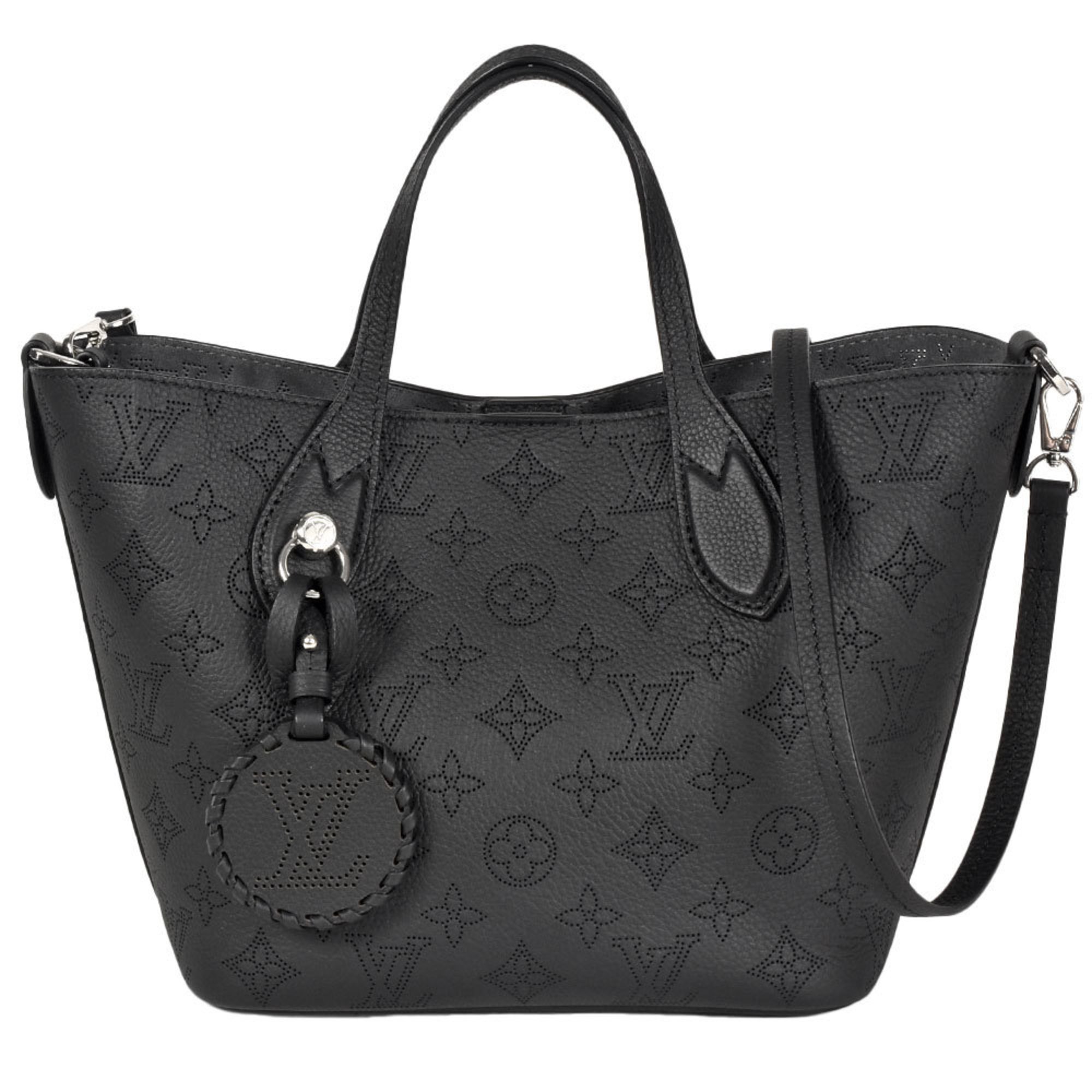 Louis Vuitton Blossom PM Handbag Monogram Mahina M21848 Noir RFID Women's