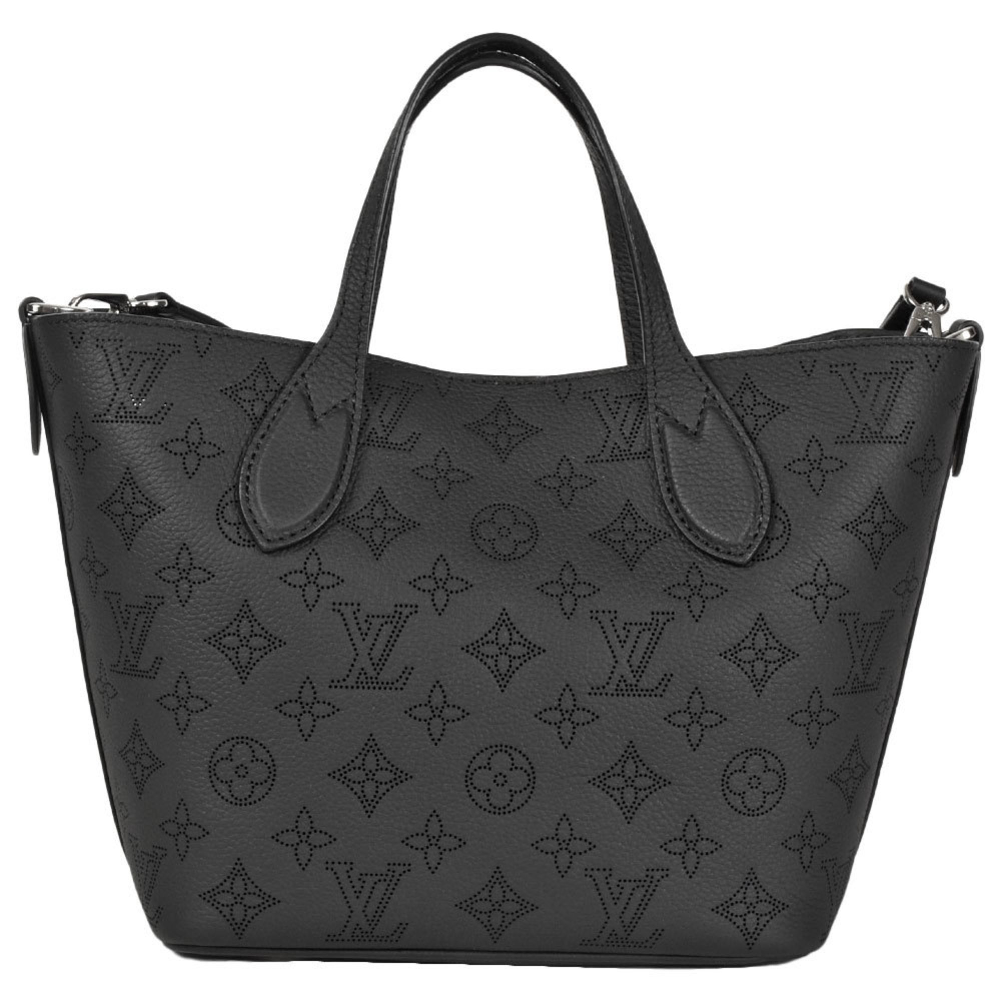 Louis Vuitton Blossom PM Handbag Monogram Mahina M21848 Noir RFID Women's