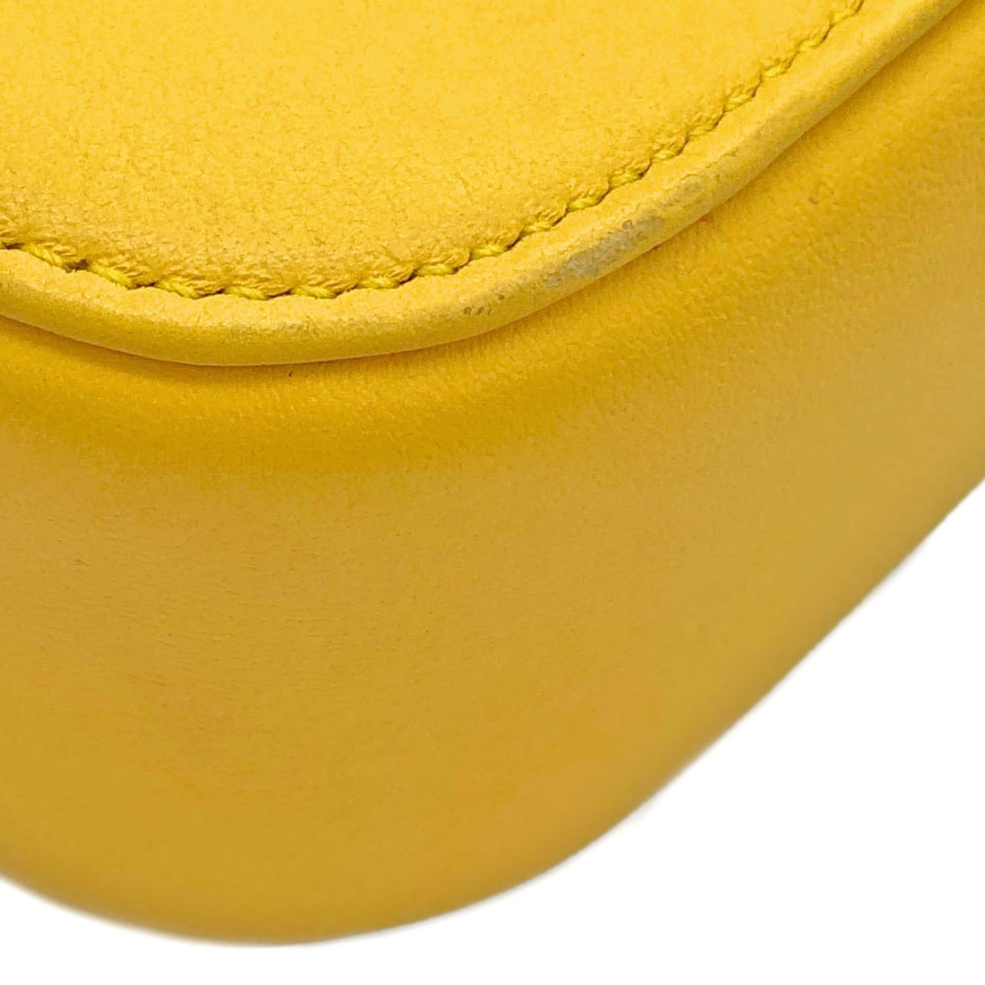 BALENCIAGA Camera Bag XS Shoulder Leather Yellow Women's