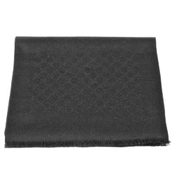 GUCCI GG pattern scarf cashmere black