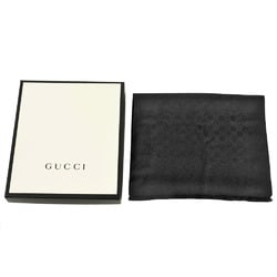 GUCCI GG pattern scarf cashmere black