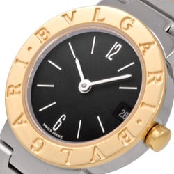 BVLGARI BB23SGD 23 Watch Quartz Black Dial K18YG x SS Ladies