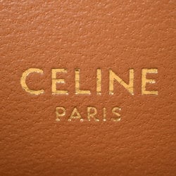 CELINE Triomphe shoulder bag coated canvas leather black