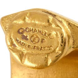 Chanel CHANEL Coco Mark Swing Earrings 96P Engraved GP Gold Ladies