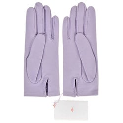 Hermes HERMES H Gloves Lambskin Lilac 6 1/2 Purple Women's