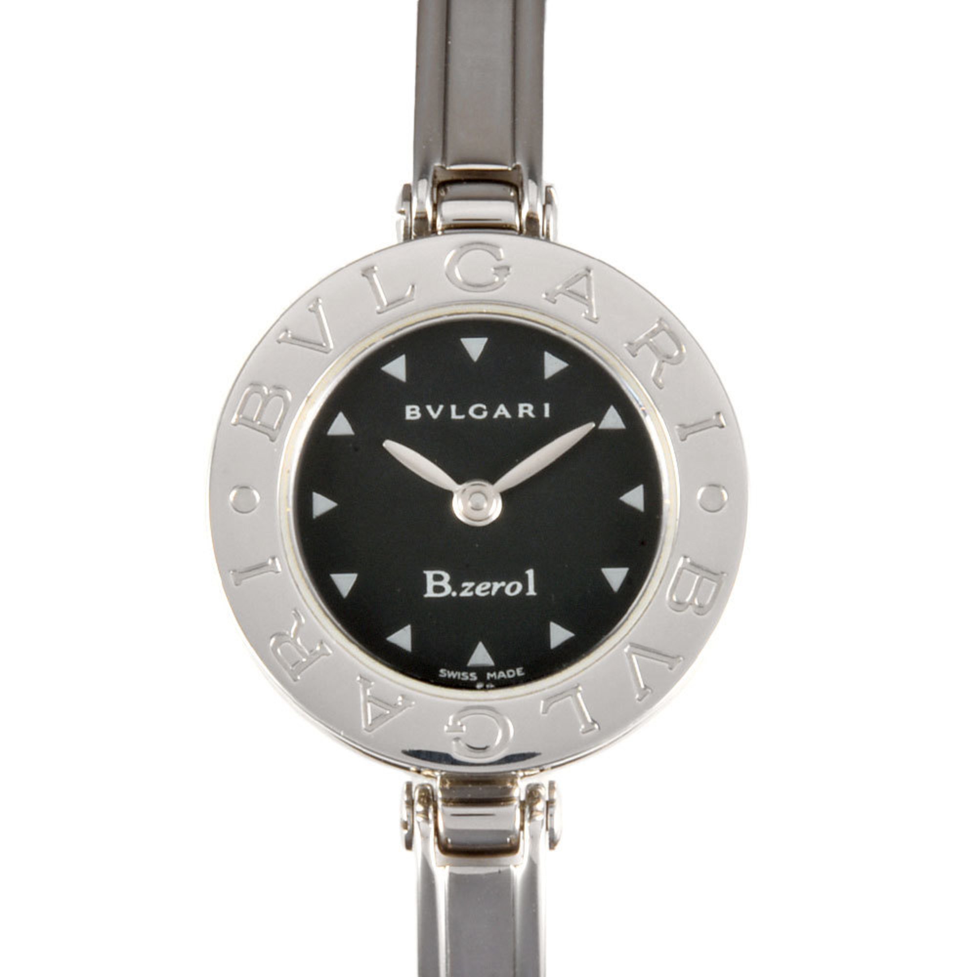 BVLGARI BZ22BSS B.Zero1 Bangle Watch Quartz Black Dial Ladies'