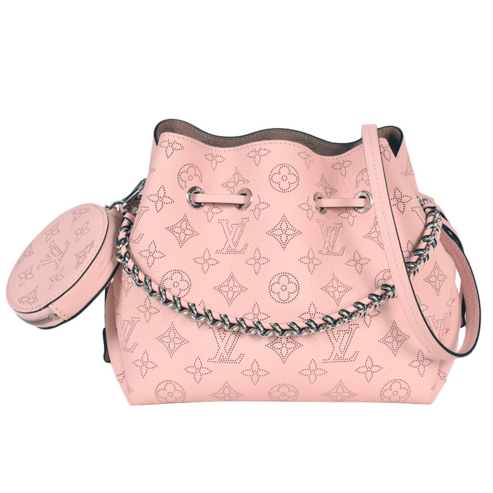 Louis Vuitton Bella Shoulder Bag Monogram Mahina M23195 Rose Jasmine RFID Women's