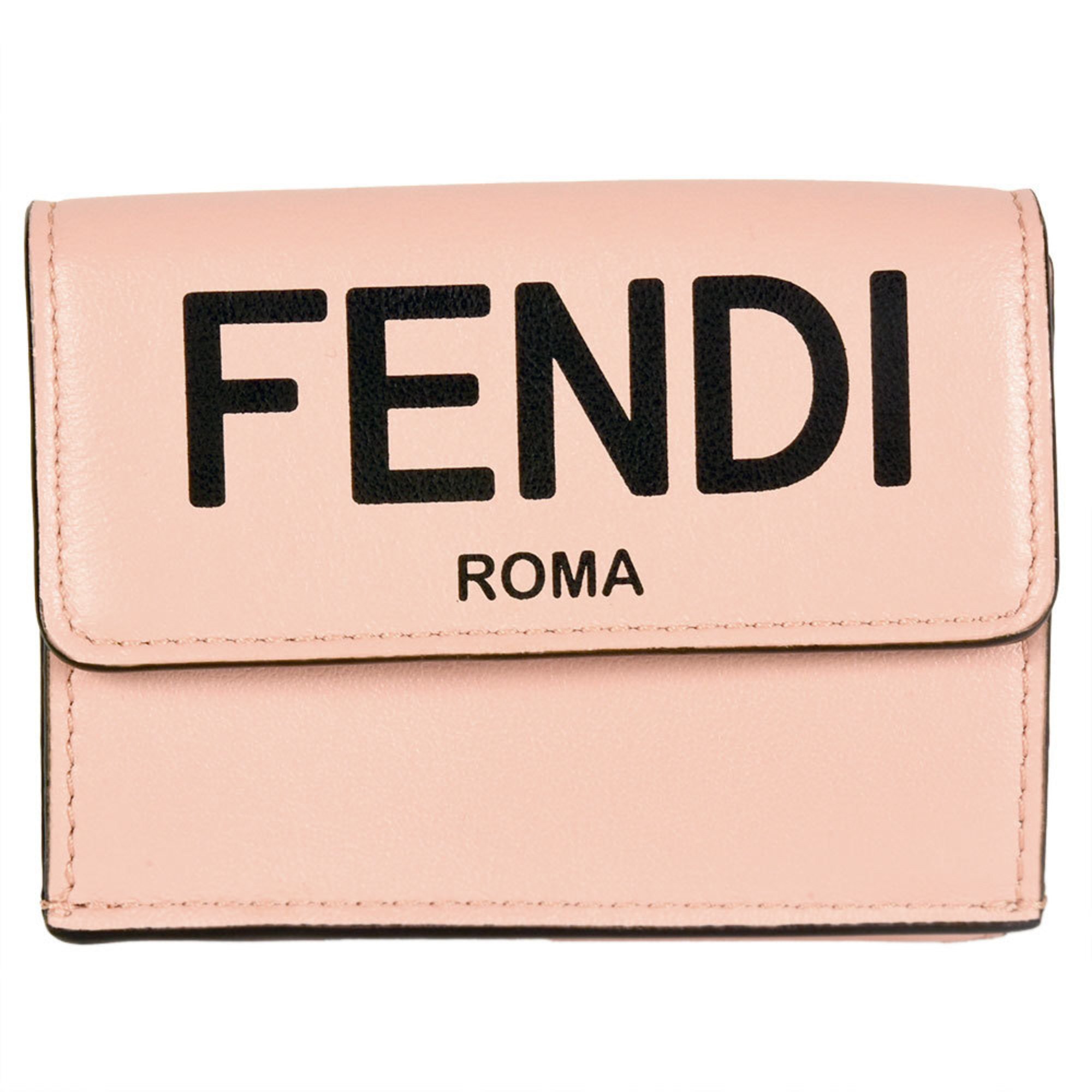 FENDI MICRO TRIFOLD Tri-fold Wallet Leather 8M0395 ADP6 F1CN7 Pink Women's