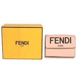 FENDI MICRO TRIFOLD Tri-fold Wallet Leather 8M0395 ADP6 F1CN7 Pink Women's