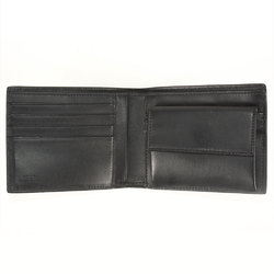 FENDI Diagonal Bi-fold Wallet Leather 7M0001 A9XS F0R2A Black