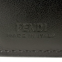 FENDI Diagonal Bi-fold Wallet Leather 7M0001 A9XS F0R2A Black