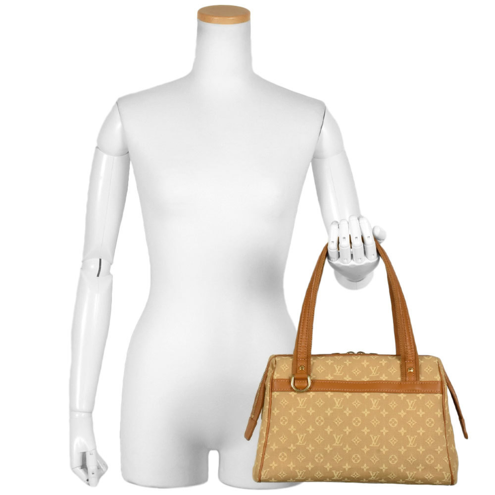 LOUIS VUITTON Josephine PM Handbag M92416 Beige VI1003