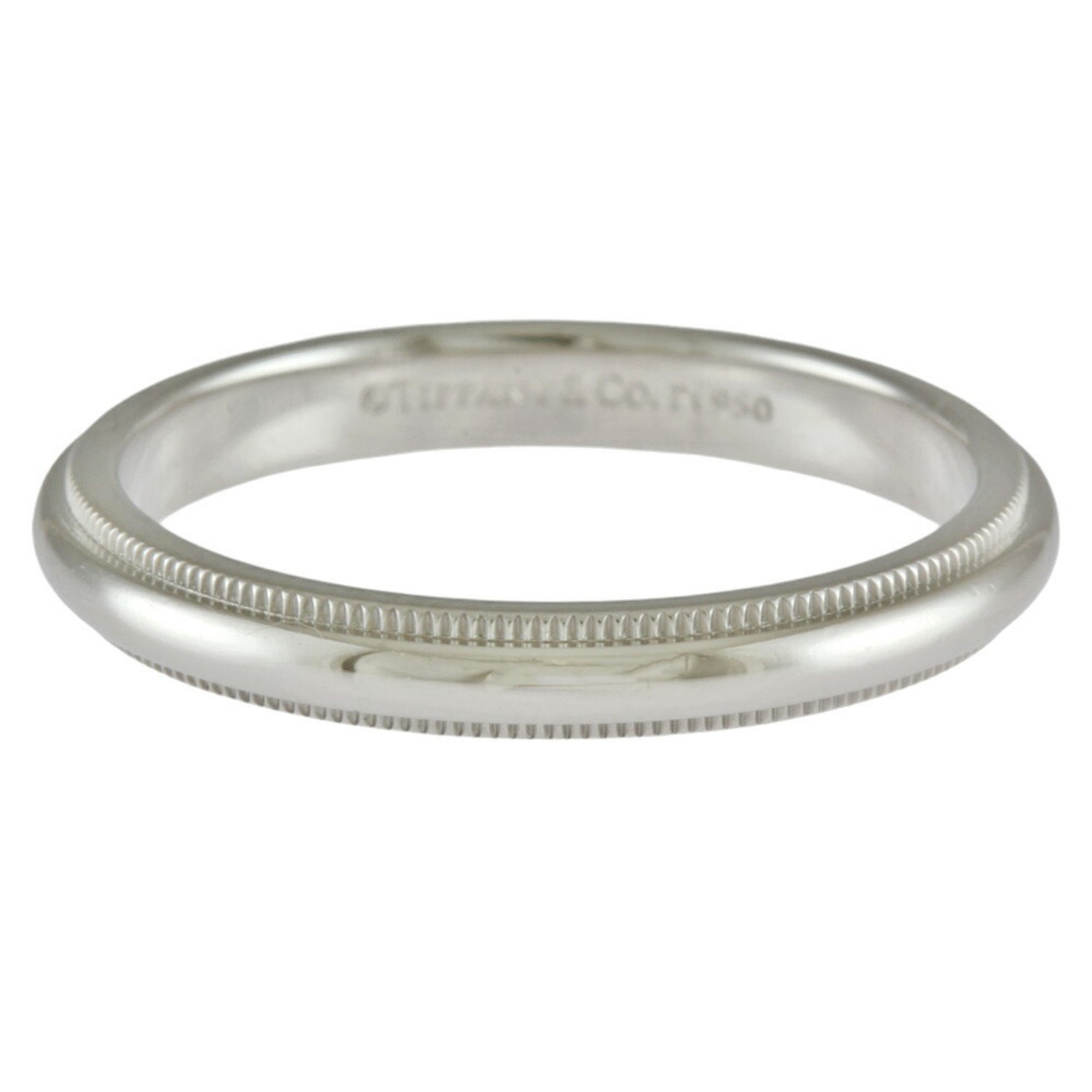 Tiffany Milgrain Ring, Tiffany, size 19.5, Pt950 platinum, men's, TIFFANY&Co., milgrain, BRJ09000000073026