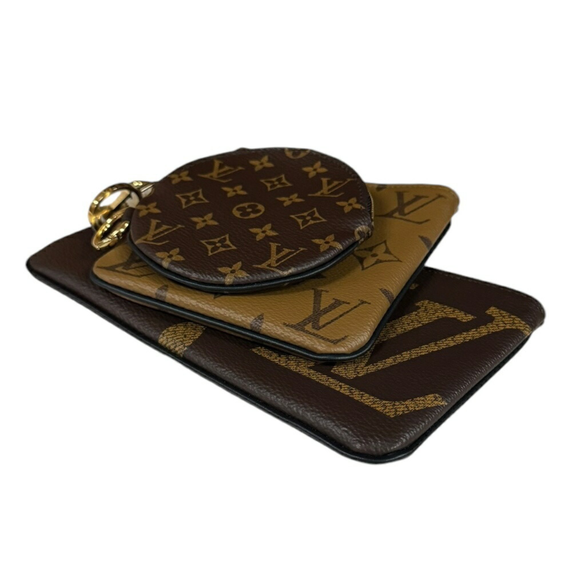 Louis Vuitton Pochette Trio Monogram Giant Pouch Canvas M68756 Unisex LOUIS VUITTON