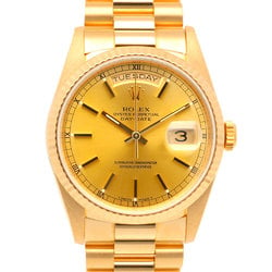 Rolex Day-Date Oyster Perpetual Watch 18K 18238 Automatic Men's L Series 1989-1990 Overhauled