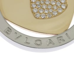 BVLGARI Tondo Heart Pendant Top Stainless Steel Diamond Unisex BRJ09000000070955