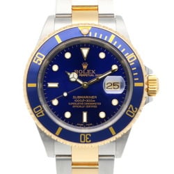 Rolex Submariner Oyster Perpetual Watch Stainless Steel 16613 Automatic Men's ROLEX K Series 2001 Model Overhauled