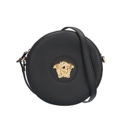 Versace La Medusa Shoulder Bag Leather Black Women's VERSACE