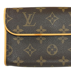 Louis Vuitton Pochette Florentine Monogram Handbag Canvas M51855 Brown Women's LOUIS VUITTON