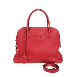 Hermes Bolide 31 Shoulder Bag Taurillon Clemence Red Women's HERMES 2way BRB10010000015969