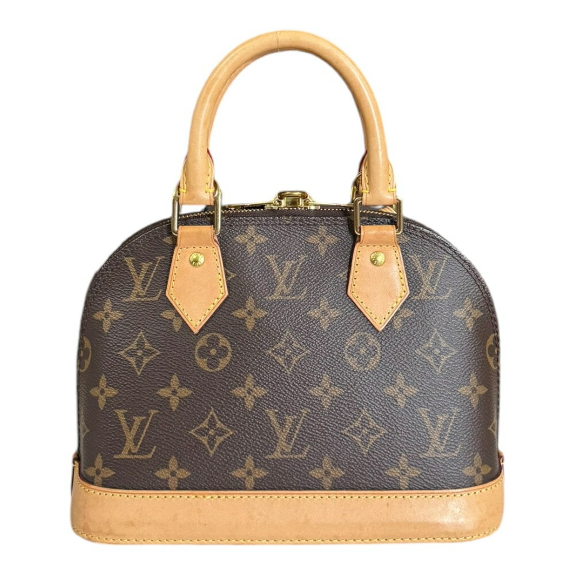 Louis Vuitton Alma BB Monogram Shoulder Bag Canvas M46990 Brown Women's LOUIS VUITTON