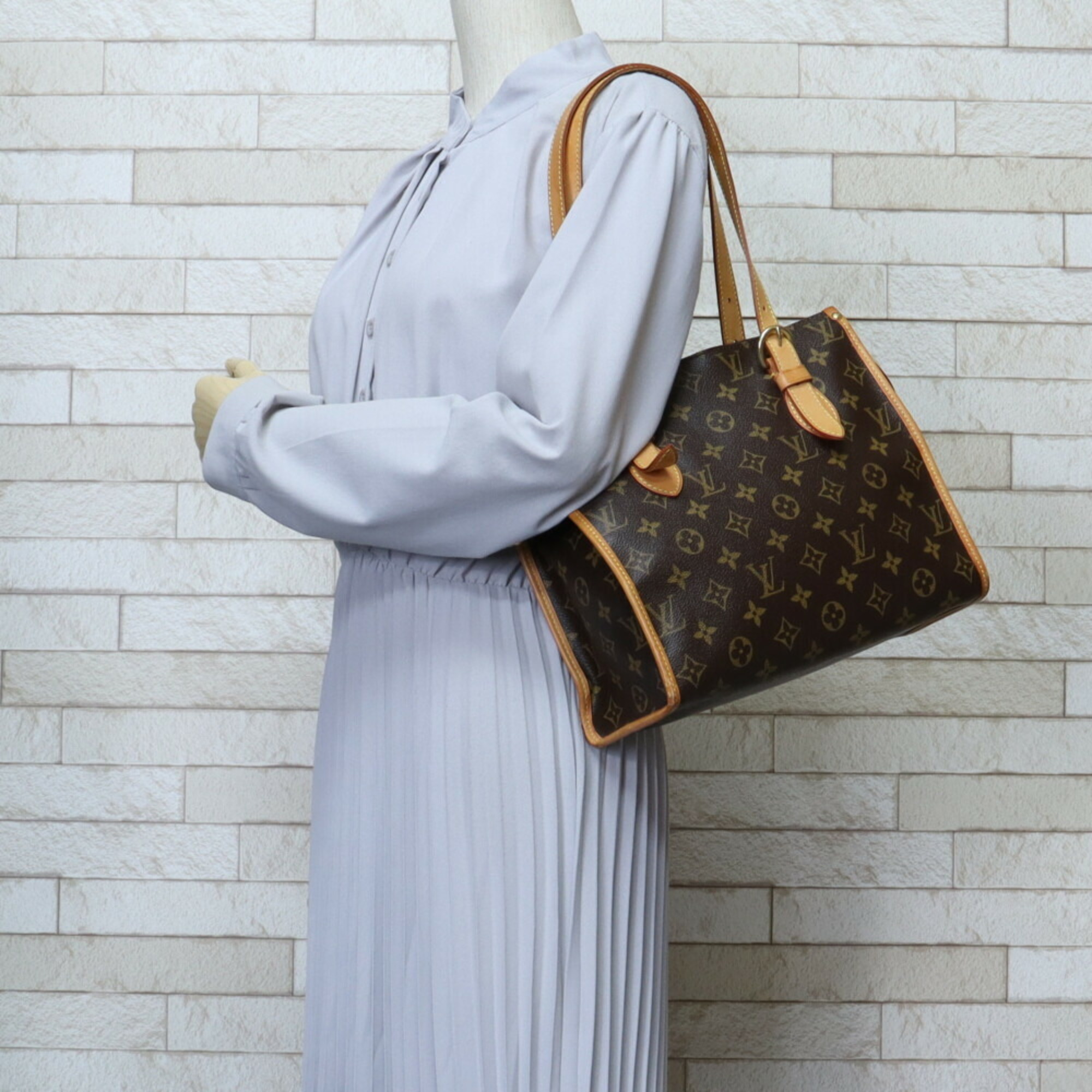 Louis Vuitton Popincourt Au Monogram Shoulder Bag Canvas M40007 Brown Women's LOUIS VUITTON