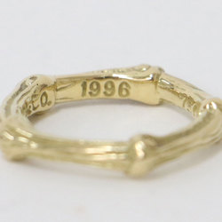 TIFFANY&Co. Tiffany Size: Approx. 13 (equivalent to 14-15) Bamboo Ring / 750 K18 YG Gold Luxury