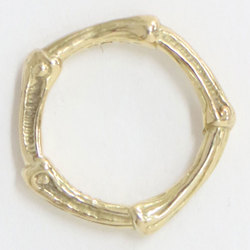 TIFFANY&Co. Tiffany Size: Approx. 13 (equivalent to 14-15) Bamboo Ring / 750 K18 YG Gold Luxury