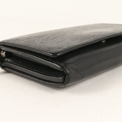 LOUIS VUITTON Epi Portefeuille Tresor Wallet (M63972) / Bi-fold wallet, black