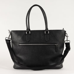 COACH Leather Shoulder Tote Bag / Stylish, Black