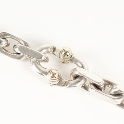 TIFFANY&Co. Tiffany Makers Chain Necklace / MAKERS Sterling Silver Ag925 18K Gold Made in Germany