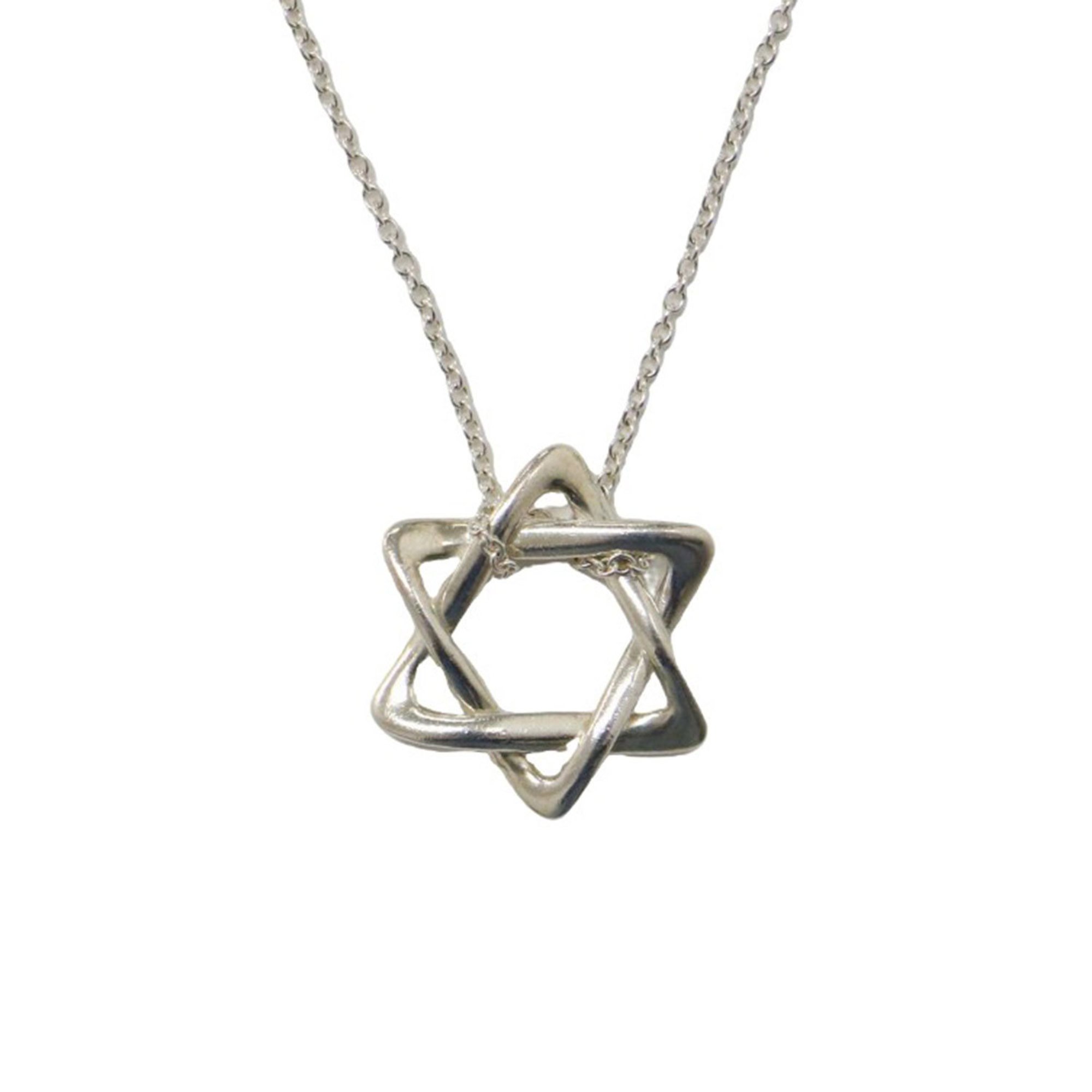 TIFFANY&Co. Tiffany Elsa Peretti Star of David Necklace/Chain SV925 Sterling Silver Luxury