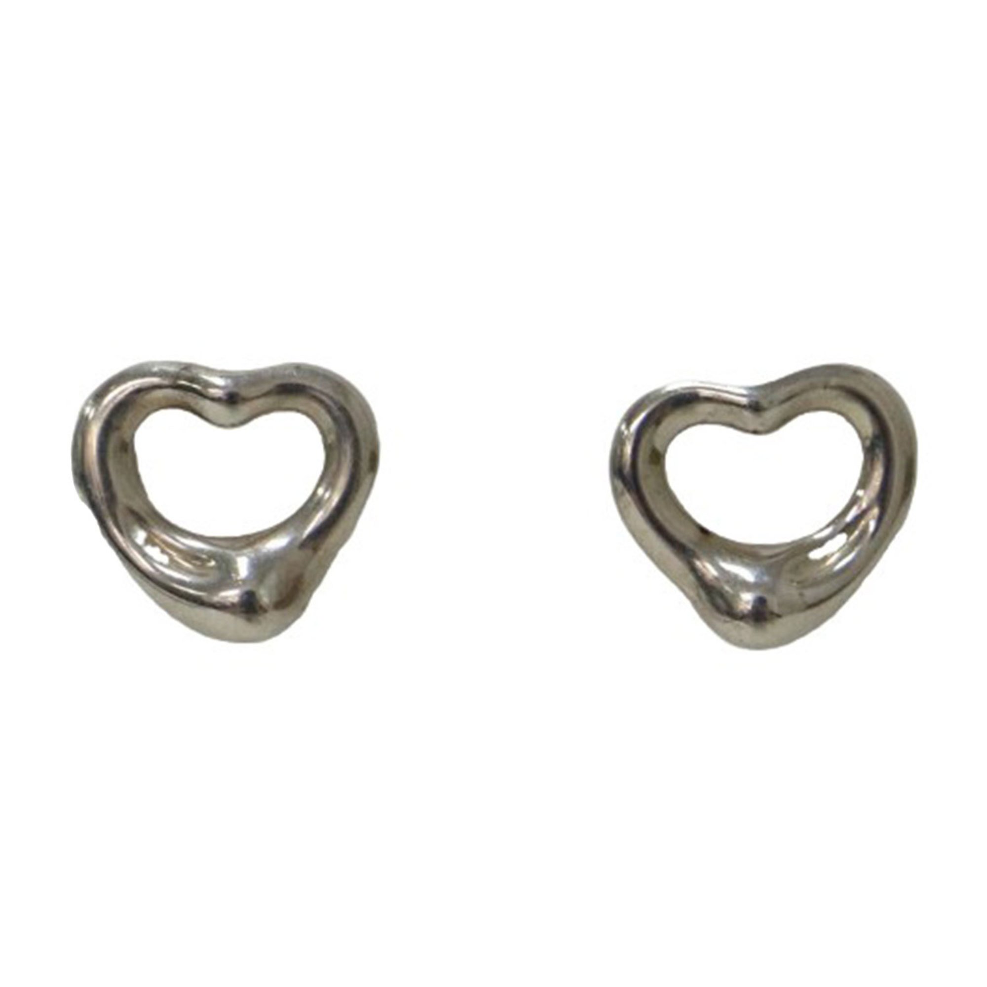 TIFFANY&Co. Tiffany Elsa Peretti Heart Stud Earrings 11mm / SV925 Sterling Silver