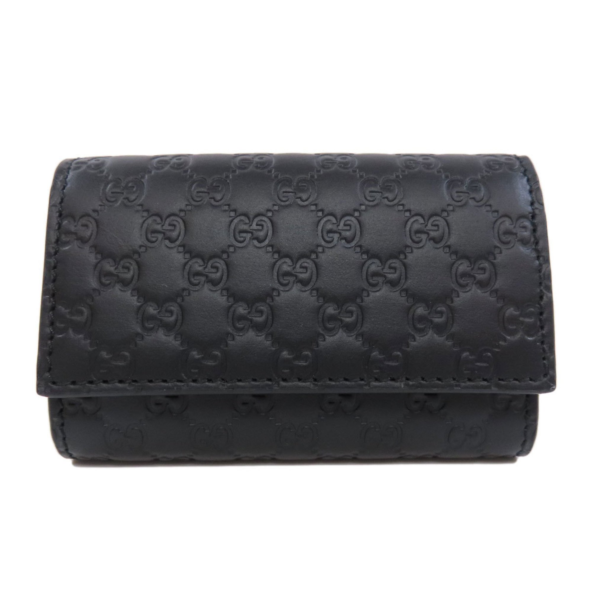 GUCCI 150402 Micro GG Outlet Key Case Leather Women's