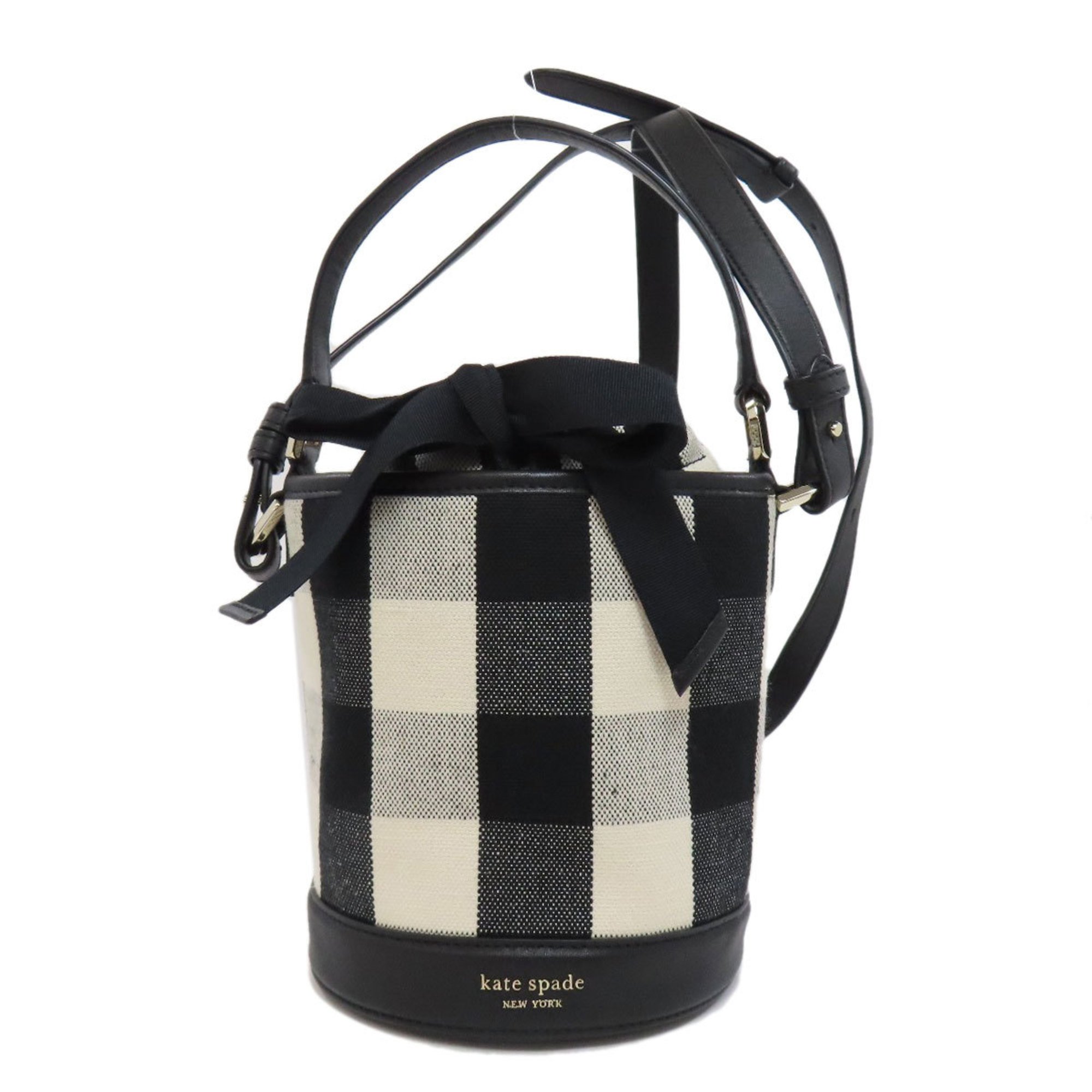 Kate Spade Checkered Handbag Canvas Women's