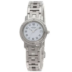 Hermes CL4.210 Clipper Watch Stainless Steel SS Ladies HERMES