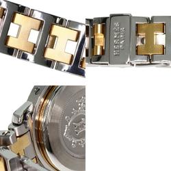 Hermes CL3.240 Clipper Watch Stainless Steel SSxGP Ladies HERMES