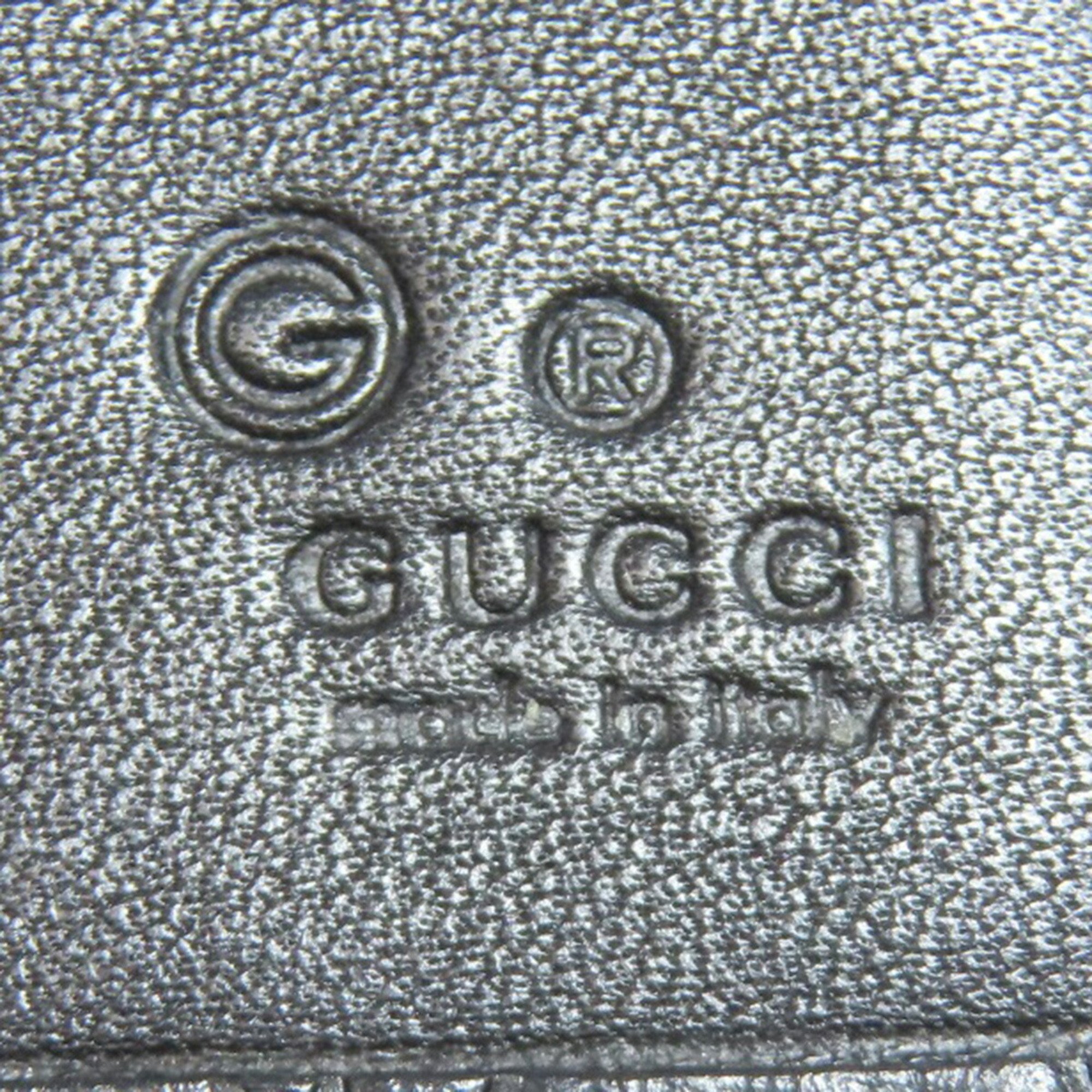 Gucci 449396 Outlet GG Signature Microsima Long Wallet Leather Men's GUCCI